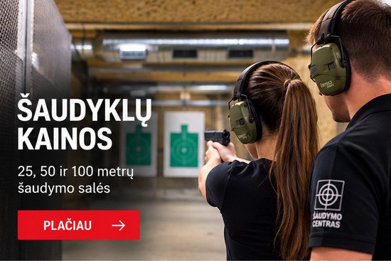 ŠAUDYKLŲ KAINOS