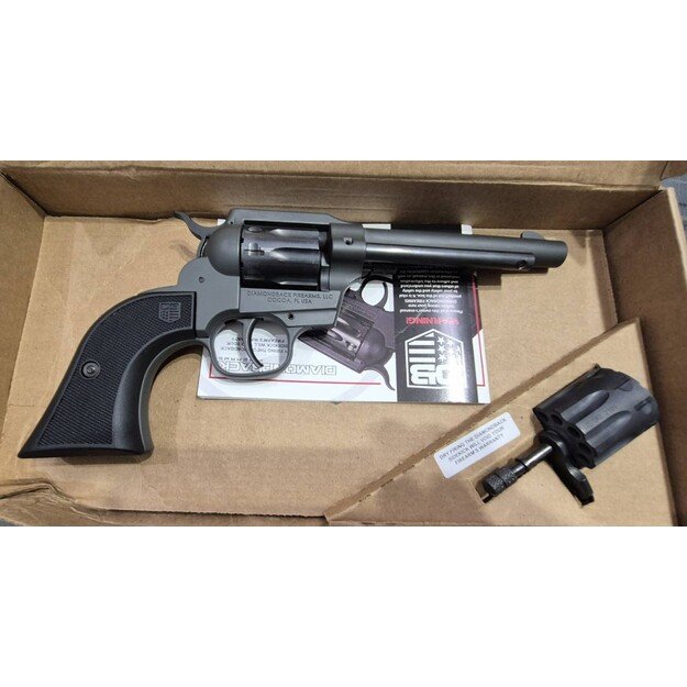 Revolveris DB SIDEKICK 5.5″, .22LR ir .22Mag būgnai, tamsiai pilkas