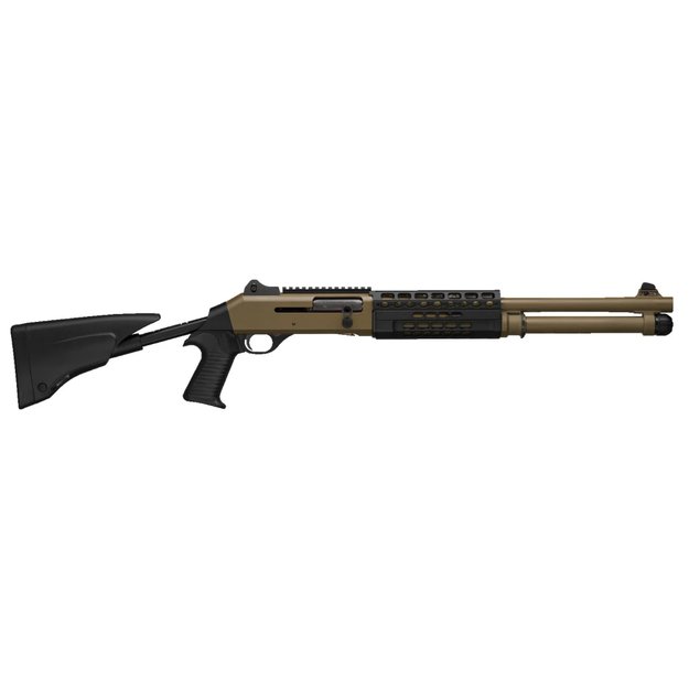 Lygiavamzdis šautuvas Benelli M4 T-PRO CAMO CERAKOTE BROWN, kal. 12/76, A0595300