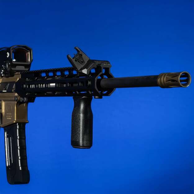 Atlenkiami taikikliai Picatinny bėgeliams (priekinis ir galinis), 45° kampas 2