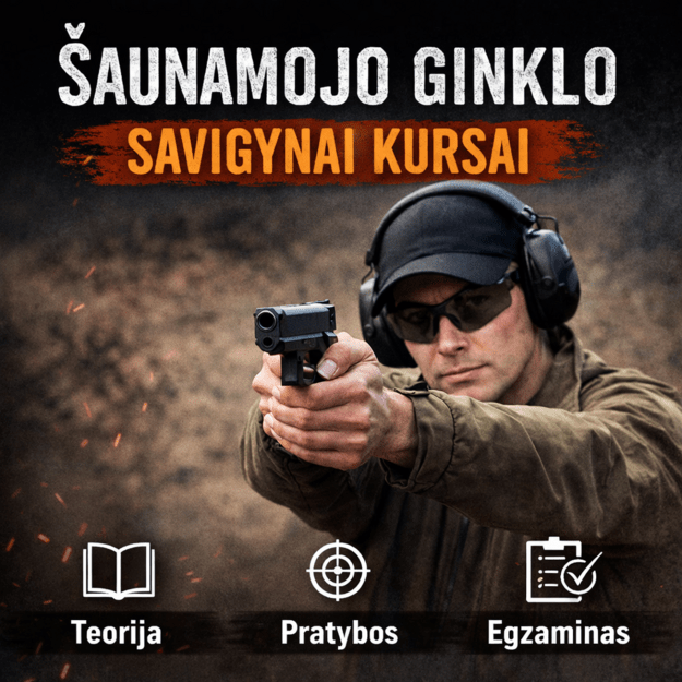 Šaunamojo ginklo savigynai kursai Vilniuje 