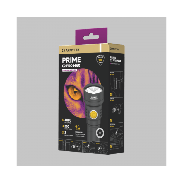 Žibintuvėlis Armytek Prime C2 Pro Max Magnet USB