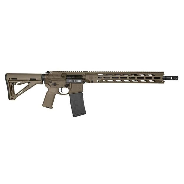 DB15, 16″, Carbon Series w/15″ MLOK Rail, 5.56 NATO, Brown/FDE