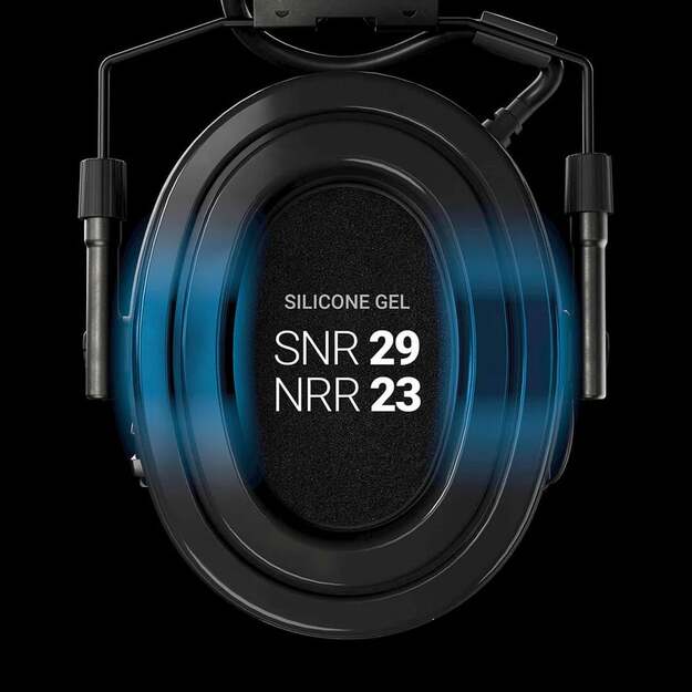 Sordin Supreme X2 headband  aktyvios ausinės su gelio pagalvėlėmis, žalios 6