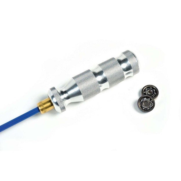 Blue varnished rod 1pc Ø 5mm for rifle special ball bearings handle + adapter 1/8 - 8/32 (art. 98US/5)