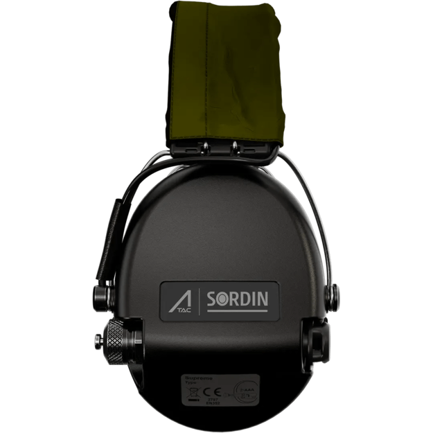 SORDIN SUPREME PRO ACE aktyvios ausinės su gelio pagalvėlėmis, juodos