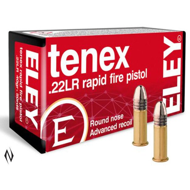 .22 LR/40 GR,   ELEY Tenex rapid fire Pistol 50 VNT.