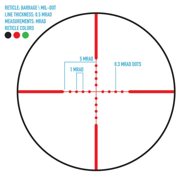 Firefield Barrage 2.5-10x40 Riflescope