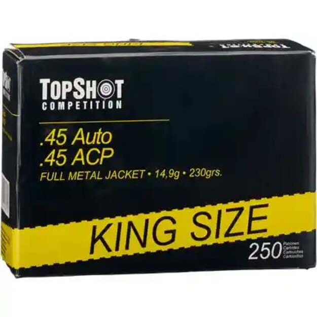 .45 ACP FMJ 230 gr. , TOPSHOT Competition