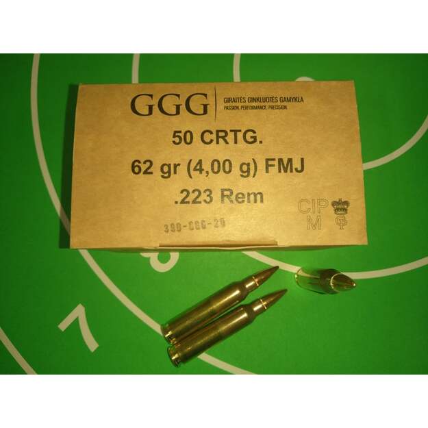 .223 Rem 4 g/62 gr FMJ, GGG